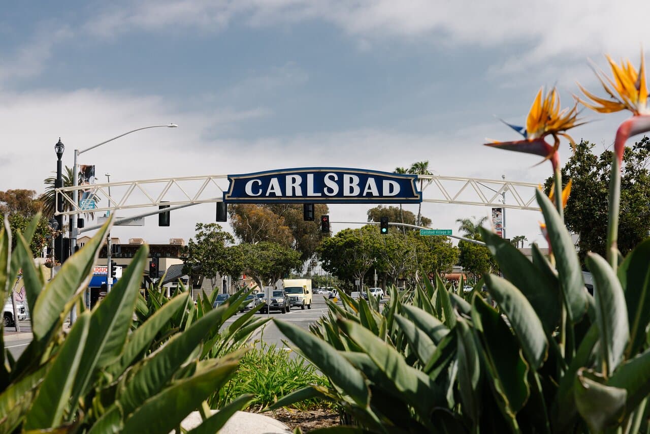 A beautiful residential home near the coast in Carlsbad.