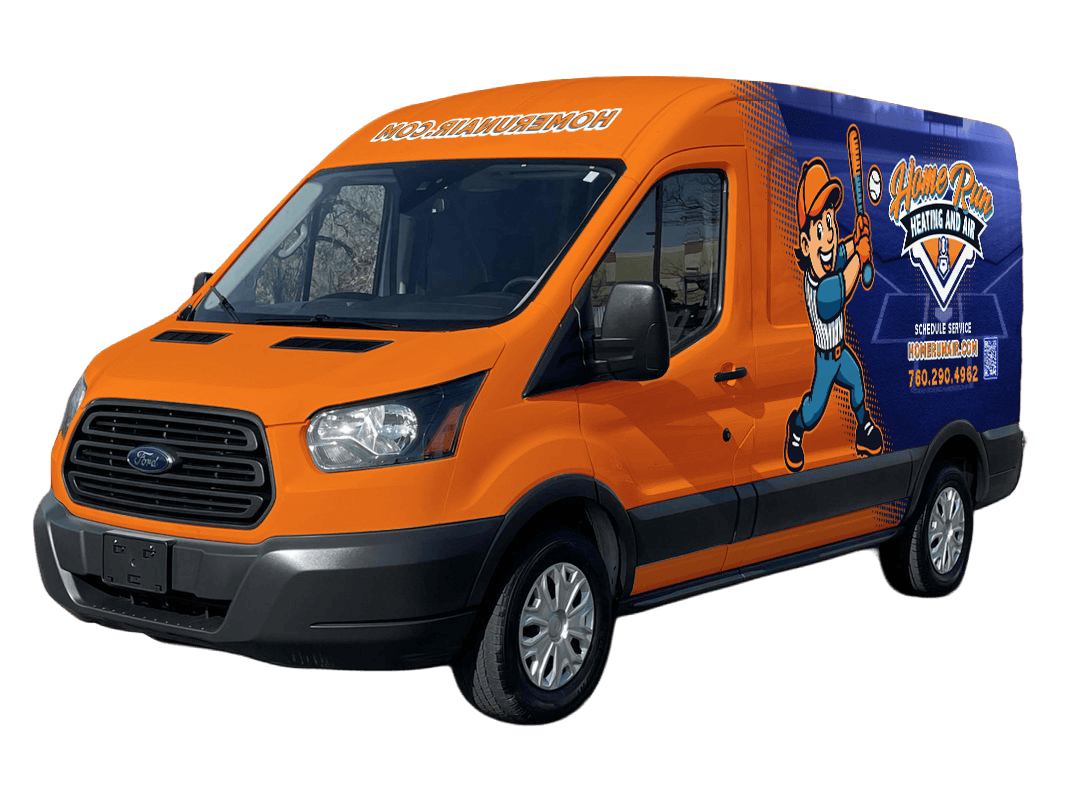 Home Run Heating and Air service van