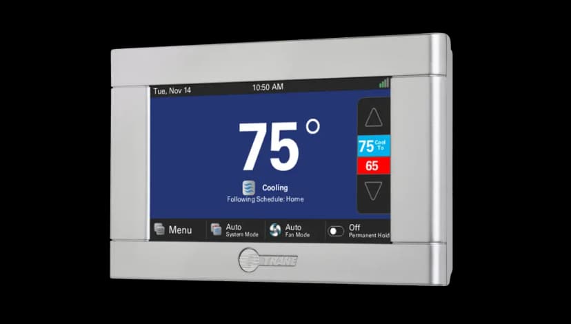 A Trane smart thermostat