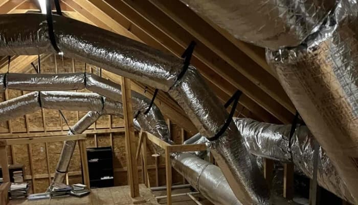 View inside of clean air duct