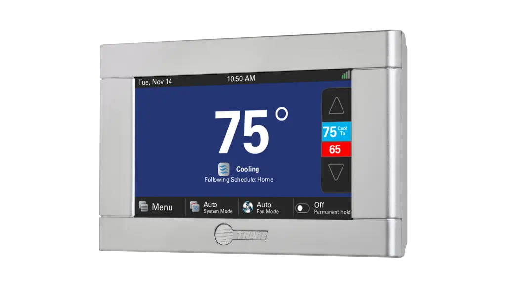 A Trane smart thermostat